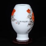 王丹雅《国华锦绣》江西省工艺美术师墨彩描金瓷瓶景德镇 - 图片 3