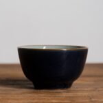 Inner Ru Kiln Outer Blue Glaze Meditation Cup