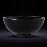 曾平冰珀青绿木叶天目盏双叶半月款 - 图片 2