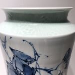 占国胜《紫韵》江西省高级工艺美术师青花瓷瓶景德镇 - 图片 5