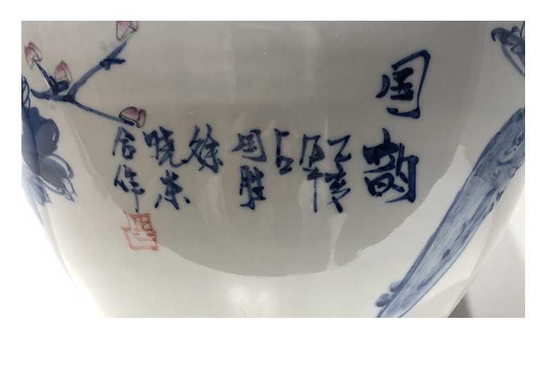 徐晓东、占国胜《国韵》江西省工艺美术师斗彩瓷瓶景德镇