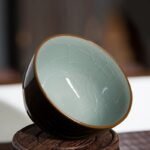 Inner Ru Kiln Outer Blue Glaze Meditation Cup - Image 3