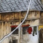冯雪迎《山村晨曦》江西省高级工艺美术师综合装饰瓷瓶 - 图片 3