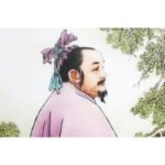 冯韬《教子图》江西省工艺美术师釉上彩瓷瓶 - 图片 2