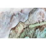 余韵《碧山晴云》景德镇市高级工艺美术师新彩瓷板 - 图片 4