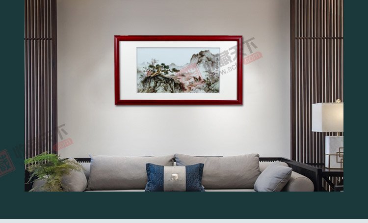 杨志龙《高山流水瓷画双绝》江西省工艺美术师景德镇粉彩瓷板套装