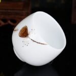 手绘釉下彩品茗主人杯《多子多福莲藕图》 - 图片 4