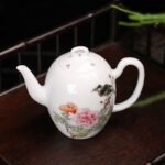 余景艳《花开富贵》景德镇粉彩瓷壶 - 图片 3