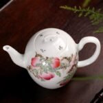 Yu Jingyan's "Longevity, Longevity, and Health" Jingdezhen Pastel Porcelain Pot - Image 3