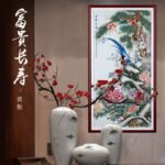 景德镇粉彩花鸟瓷板《富贵长寿》 - 图片 4