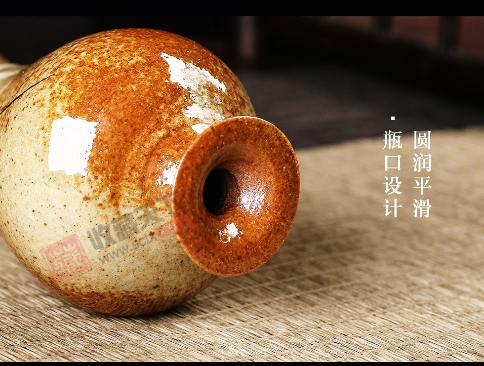 陶泥釉下彩陶艺迷你花插摆件 6件套组