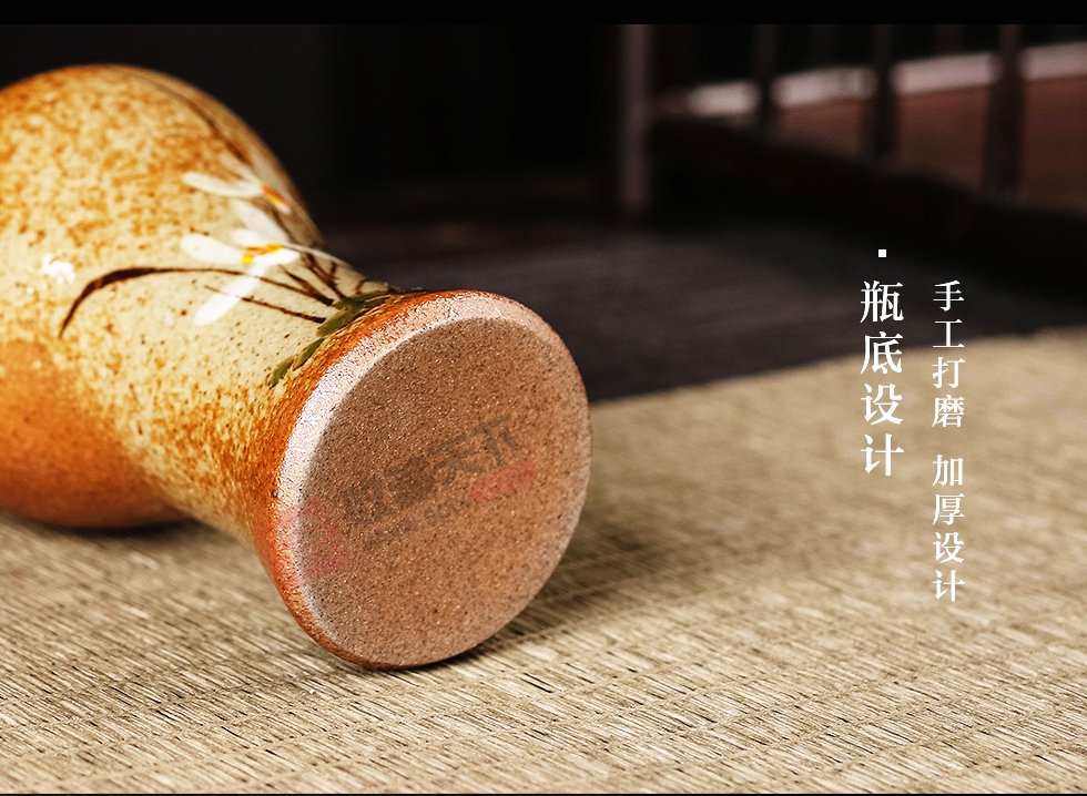 陶泥釉下彩陶艺迷你花插摆件 6件套组