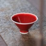 景德镇郎窑红葵口斗笠杯 - 图片 2