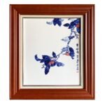 景德镇青花斗彩瓷板画《事事如意》