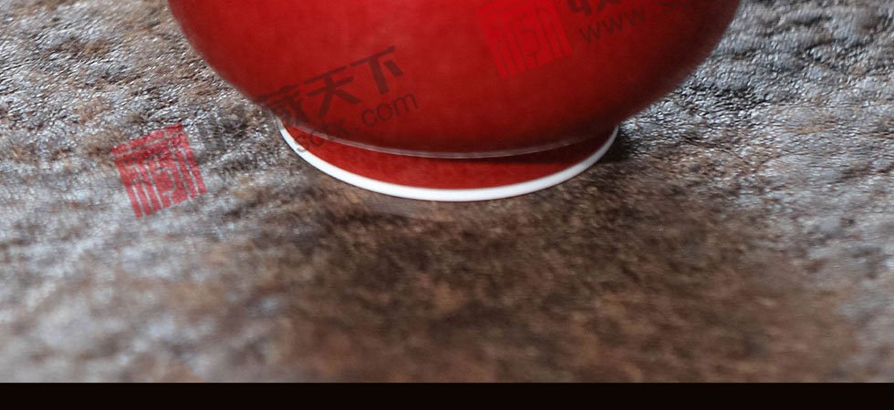 景德镇郎窑红罗汉杯