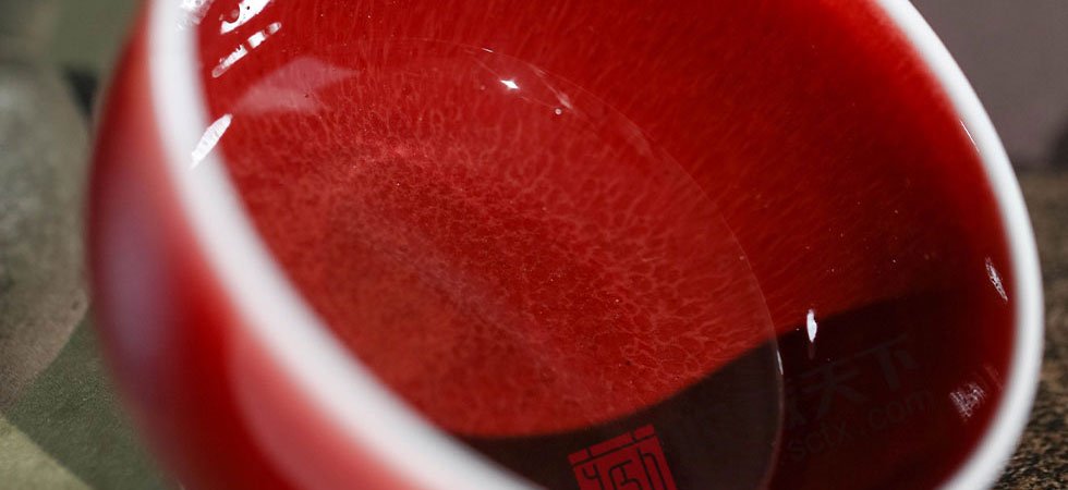景德镇郎窑红罗汉杯