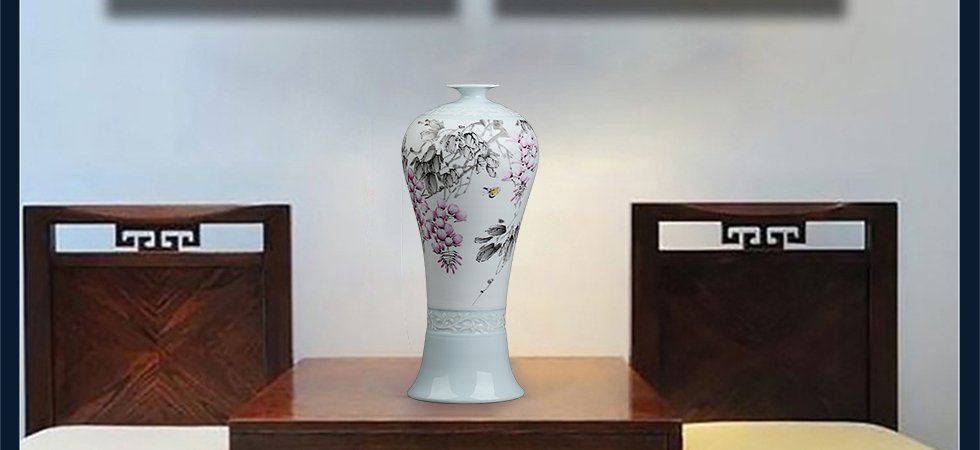 徐晓东《春风》江西省工艺美术师新彩瓷瓶