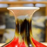 邓希平《三阳开泰》国家级非物质文化遗产传承人景德镇高温颜色釉瓷瓶（大） - 图片 4