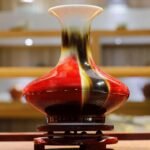 邓希平《三阳开泰》国家级非物质文化遗产传承人景德镇高温颜色釉瓷瓶（大）