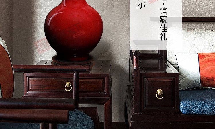 景德镇郎窑红福桶瓶