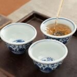 气窑永乐青花压手杯双狮款 - 图片 4