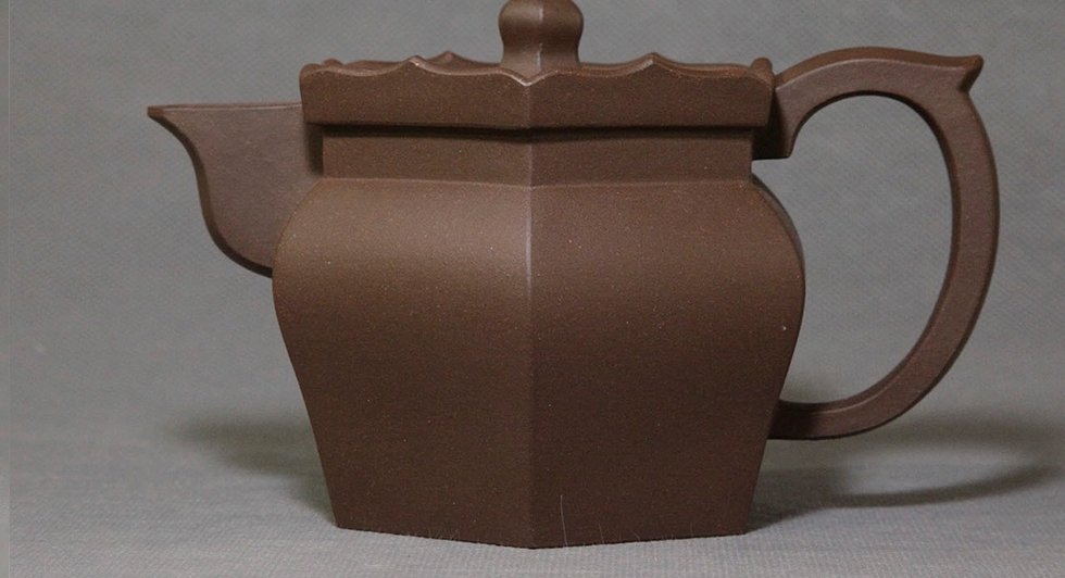 中国工艺美术大师李昌鸿 僧帽壶 拼紫泥400cc