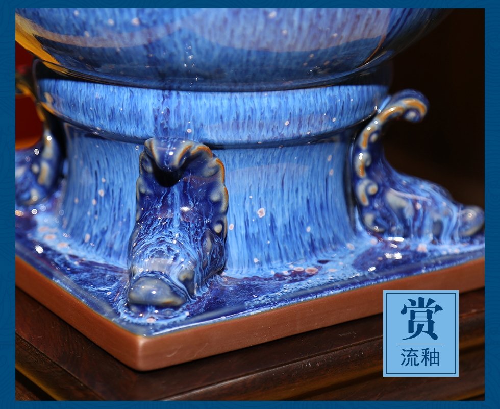 张怀强《永泰瓶》中国陶瓷工艺大师钧窑瓷瓶