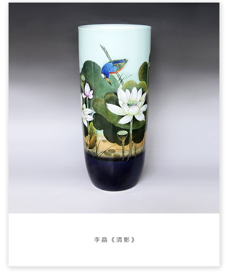 李晶《清影》江西省高级工艺美术师综合装饰瓷瓶