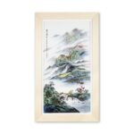 余韵《碧山晴云》景德镇市高级工艺美术师新彩瓷板