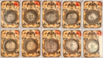 Complete set of commemorative silver coins of the top ten celebrities in the Beiyang military and political affairs of the Republic of China