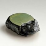 Qing Kangxi Songhua Stone Toad-shaped Inkstone