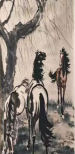 徐悲鸿三骏图