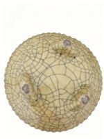 宋代-哥窑米黄釉花口三足笔洗 - Image 3